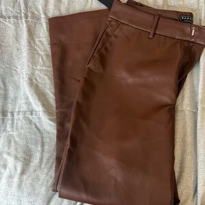 Bagatelle Chocolate Leather Trousers